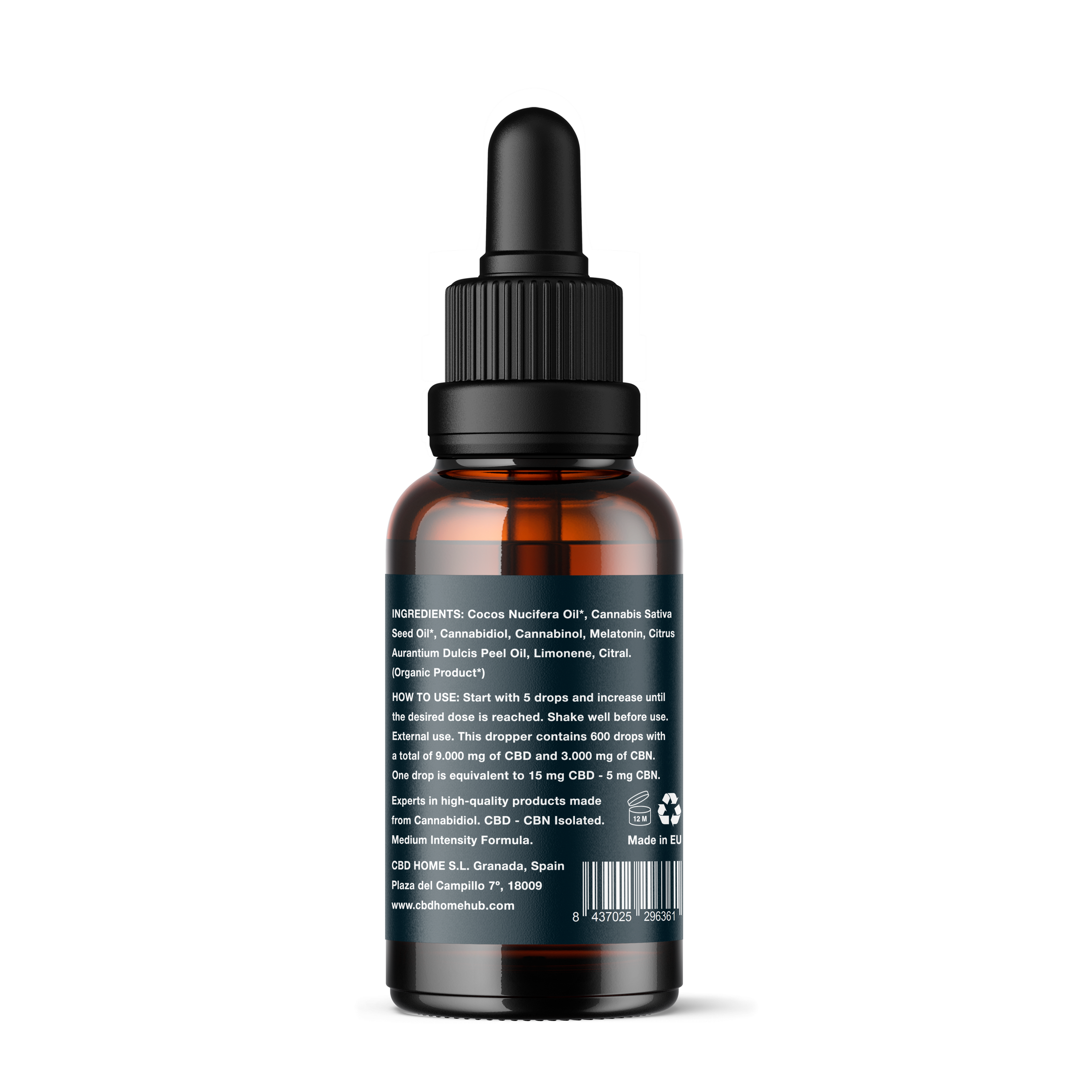 Aceite de CBD + CBN + Melatonina
