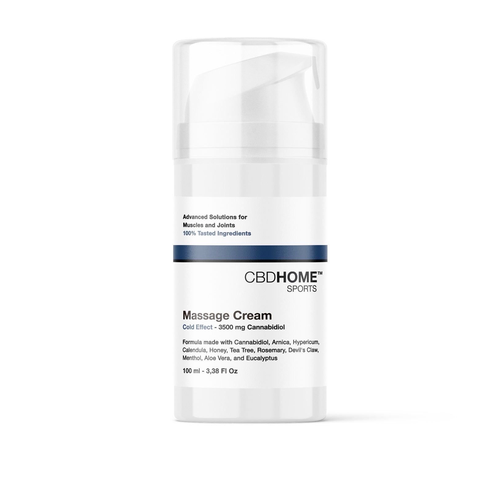 Crema de masaje efecto frio con CBD + CBG
