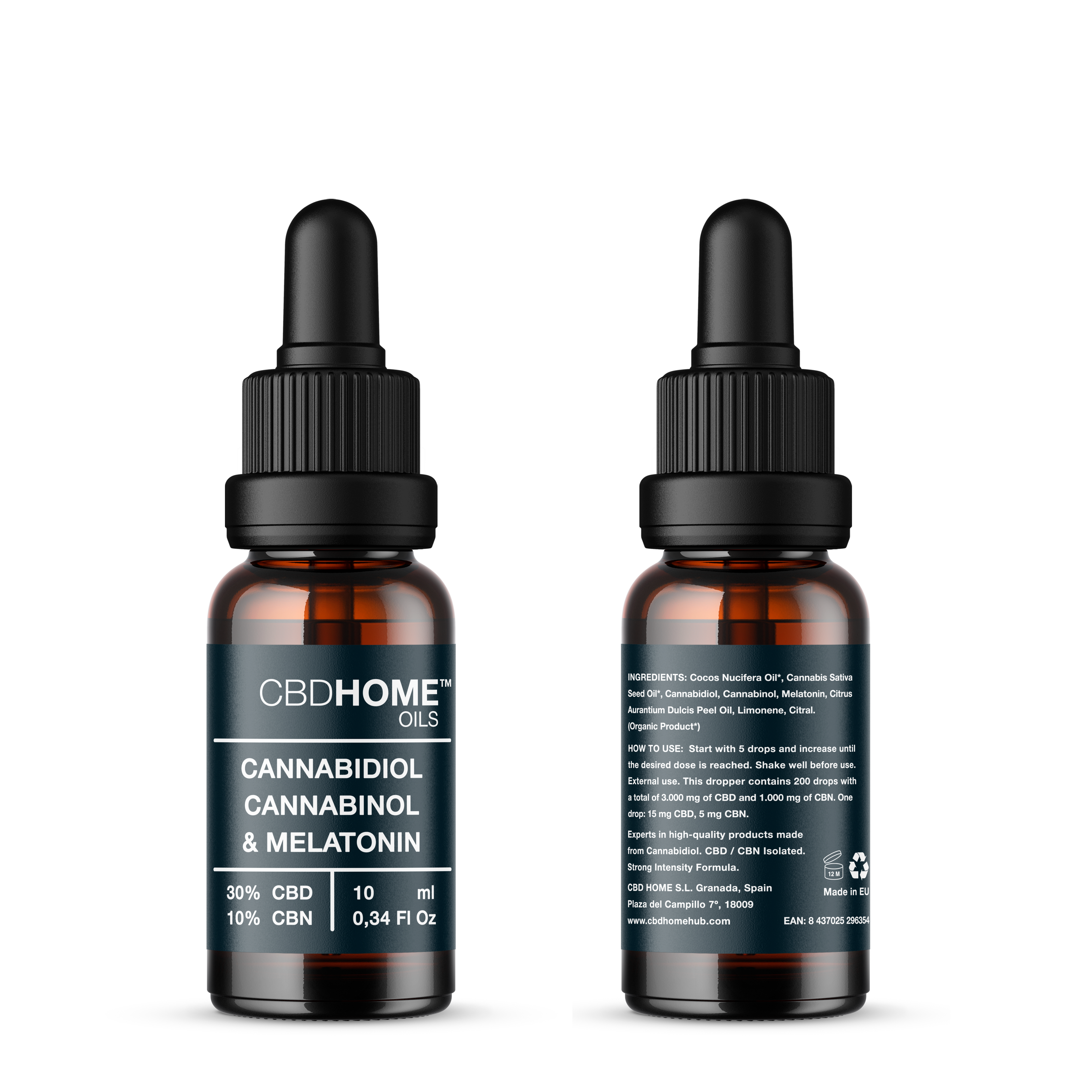Pack Aceite CBD Full Spectrum 40% + CBD 30% CBN 10% con Melatonina