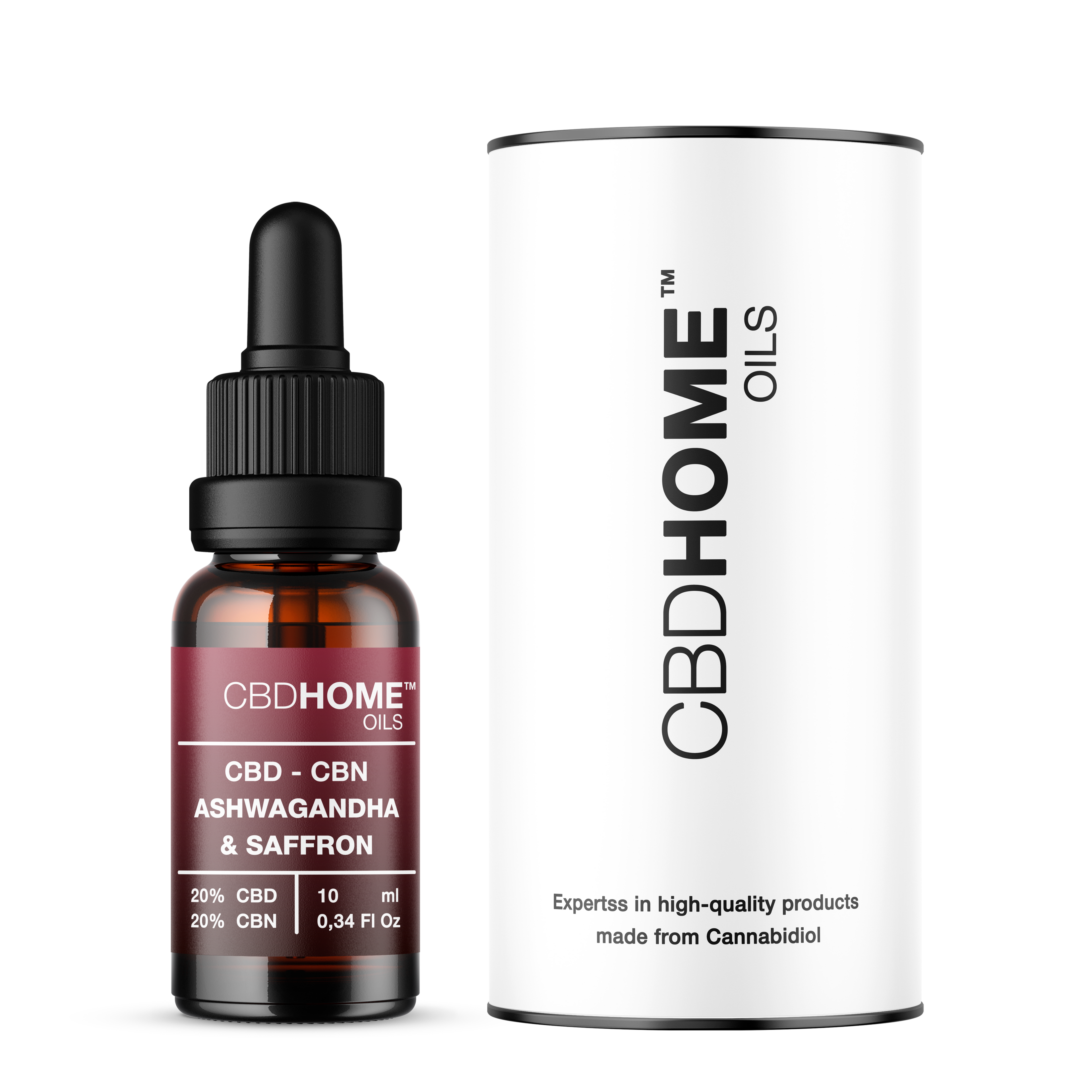 Aceite de CBD 20% + CBN 20% + Ashwagandha + Azafrán