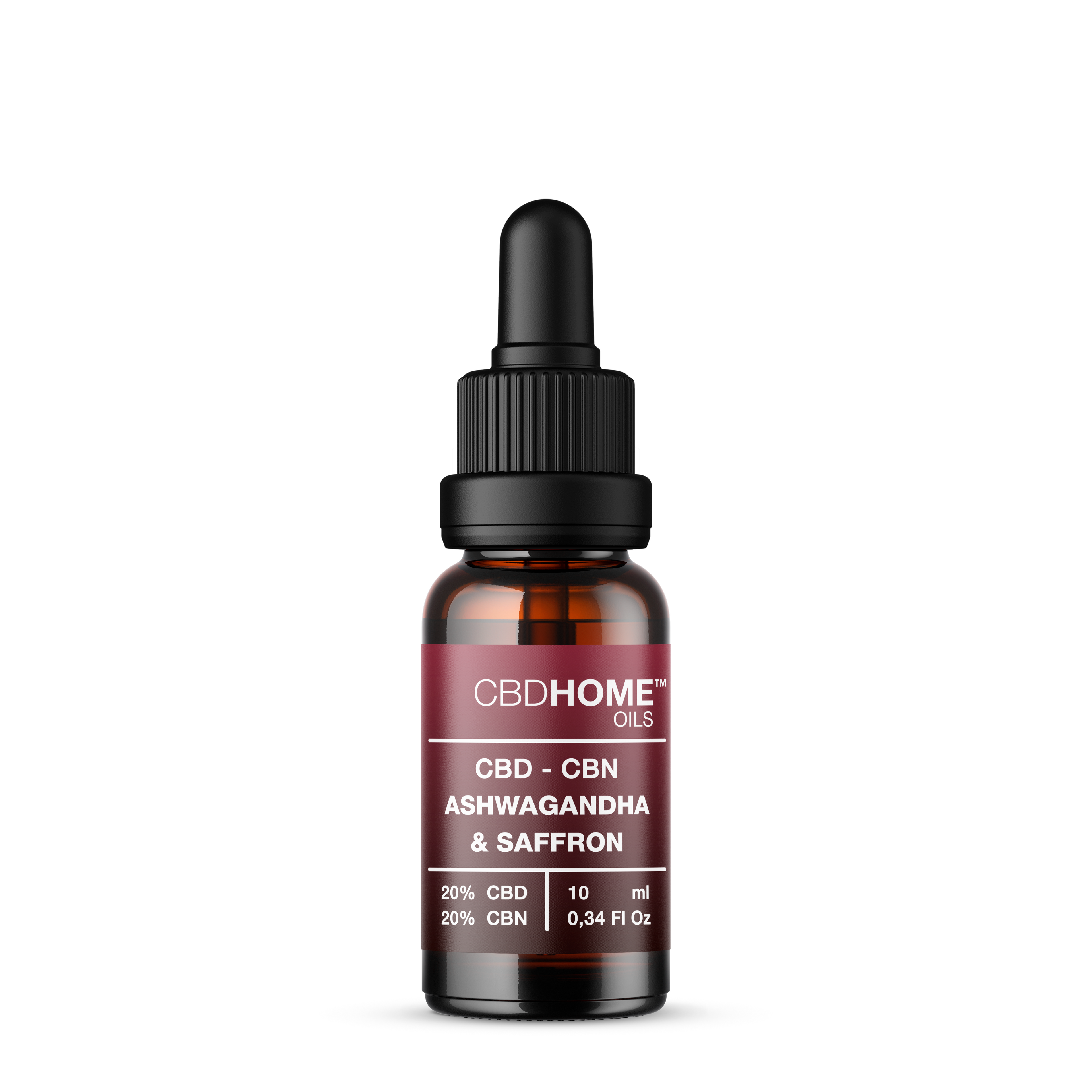 Aceite de CBD 20% + CBN 20% + Ashwagandha + Azafrán